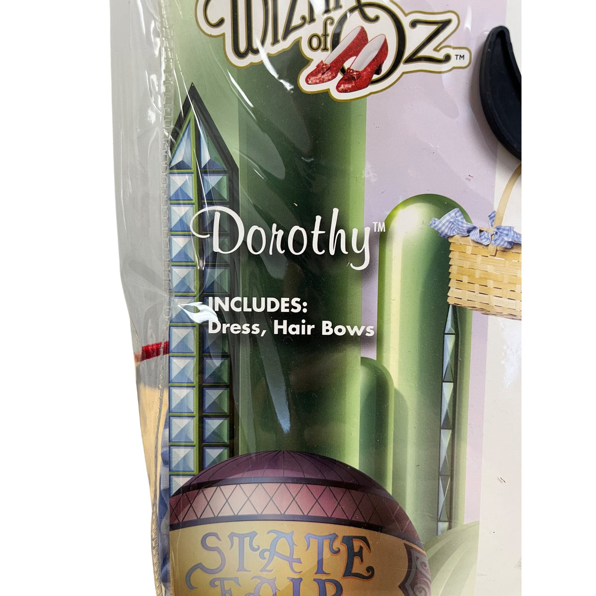 Spirit Womens Blue & White Dorothy Costume Dress Hair Bows Medium 8-10 The Wizard Of Oz