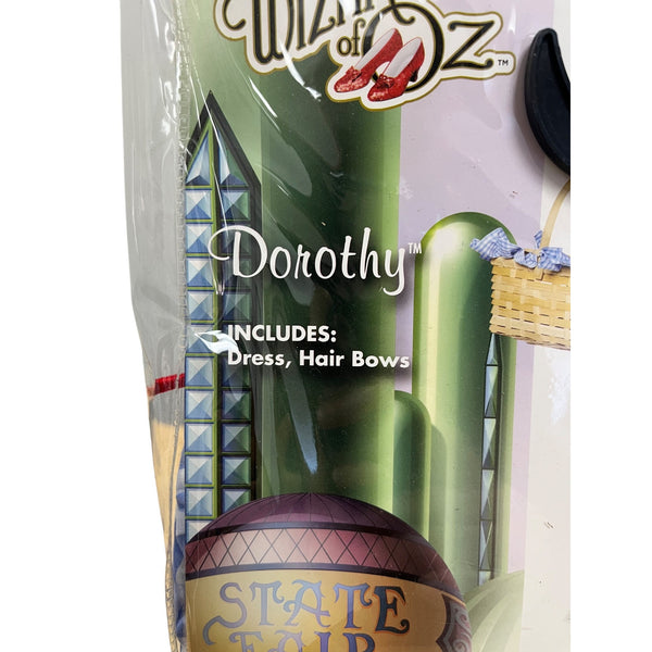 Spirit Womens Blue & White Dorothy Costume Dress Hair Bows Medium 8-10 The Wizard Of Oz