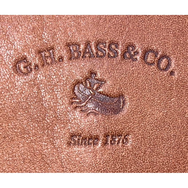 G.H. Bass & Co. Womens Brown Leather Crossbody Small Saddle Bag Adjustable Strap