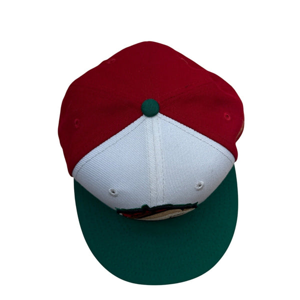 Fresno Grizzlies MiLB Taco Theme Night 59Fifty New Era Red/White/Green Sz 7 1/4