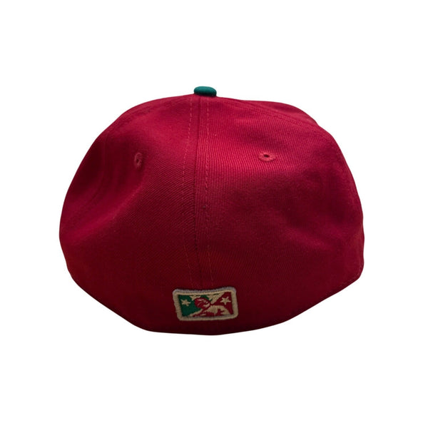 Fresno Grizzlies MiLB Taco Theme Night 59Fifty New Era Red/White/Green Sz 7 1/4