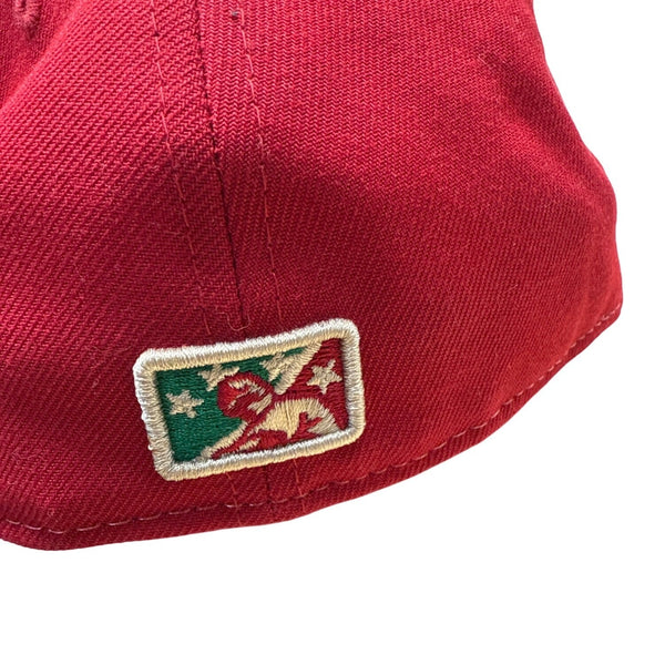 Fresno Grizzlies MiLB Taco Theme Night 59Fifty New Era Red/White/Green Sz 7 1/4
