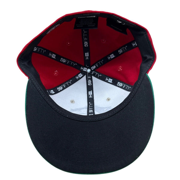 Fresno Grizzlies MiLB Taco Theme Night 59Fifty New Era Red/White/Green Sz 7 1/4