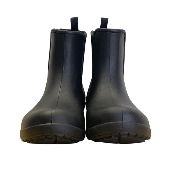 Crocs Women’s Black Elastic Side Panels Waterproof  Chelsea Rain Boots Size W9