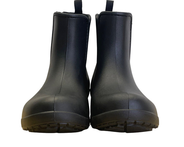 Crocs Women’s Black Elastic Side Panels Waterproof Chelsea Rain Boots Size W9