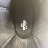 Crocs Women’s Black Elastic Side Panels Waterproof Chelsea Rain Boots Size W9