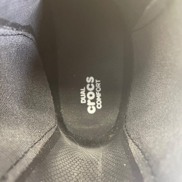 Crocs Women’s Black Elastic Side Panels Waterproof Chelsea Rain Boots Size W9