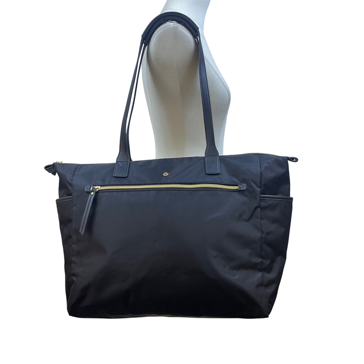 Samsonite Women’s Black Nylon With Zippered Pockets Spacious Design Tote Bag