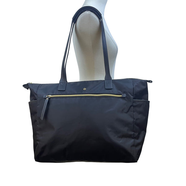 Samsonite Women’s Black Nylon With Zippered Pockets Spacious Design Tote Bag