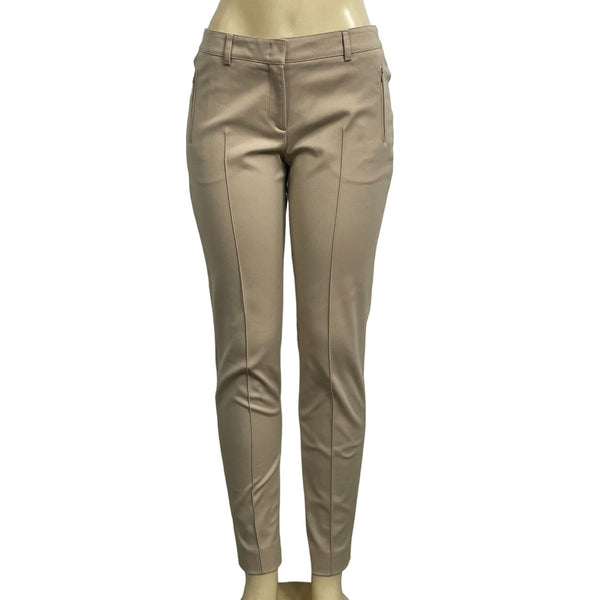 Akris Punto Womens Beige Ankle Pants Size 8 Cotton Nylon Blend New