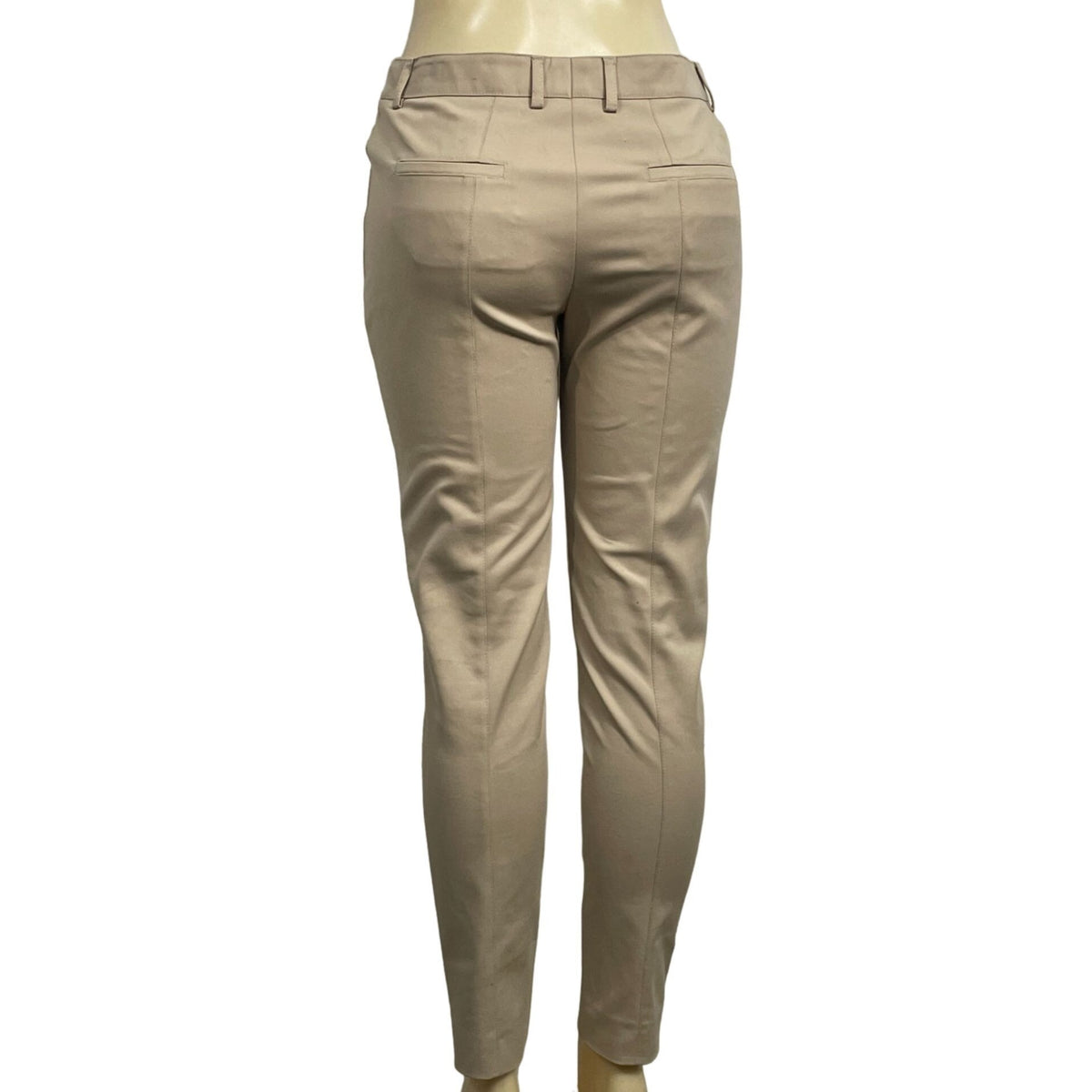 Akris Punto Womens Beige Ankle Pants Size 8 Cotton Nylon Blend New
