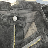 Talbots Black Corduroy Straight Leg Pants Petite Slimming Fit Size 8P- New