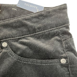 Talbots Black Corduroy Straight Leg Pants Petite Slimming Fit Size 8P- New