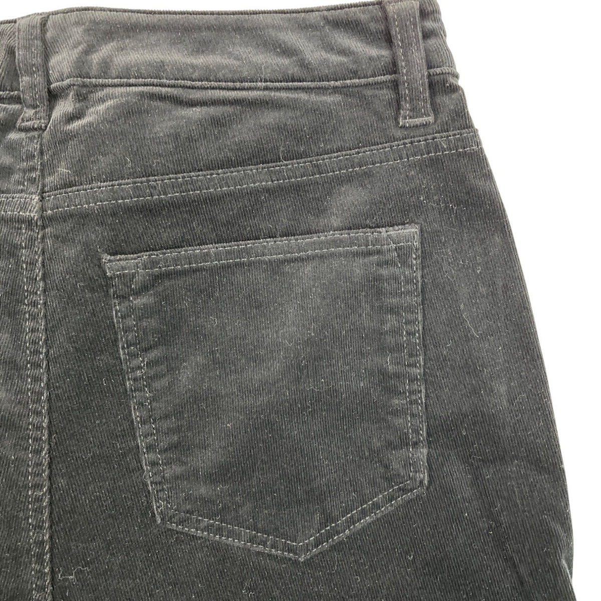 Talbots Black Corduroy Straight Leg Pants Petite Slimming Fit Size 8P- New