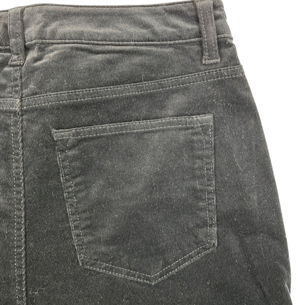 Talbots Black Corduroy Straight Leg Pants Petite Slimming Fit Size 8P- New