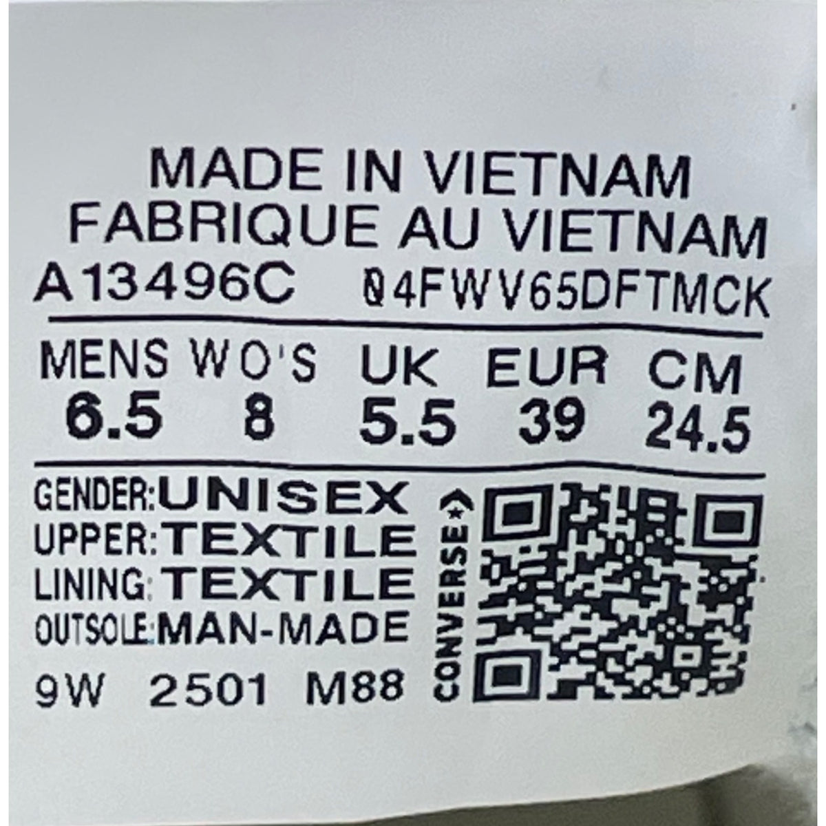 Converse Unisex Light Blue Canvas All Star Platform Sneakers Shoes Size 8