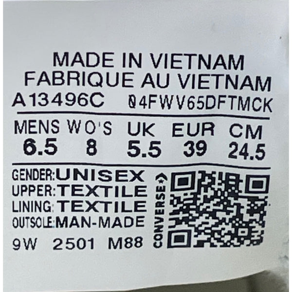 Converse Unisex Light Blue Canvas All Star Platform Sneakers Shoes Size 8