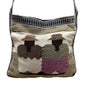 Handmade Cotton & Wool Blend Woven Crossbody Bag Colorful Design Boho Size L
