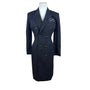 Geoffrey Craig Double Breasted Women's Black Blazer Dress Size 2P