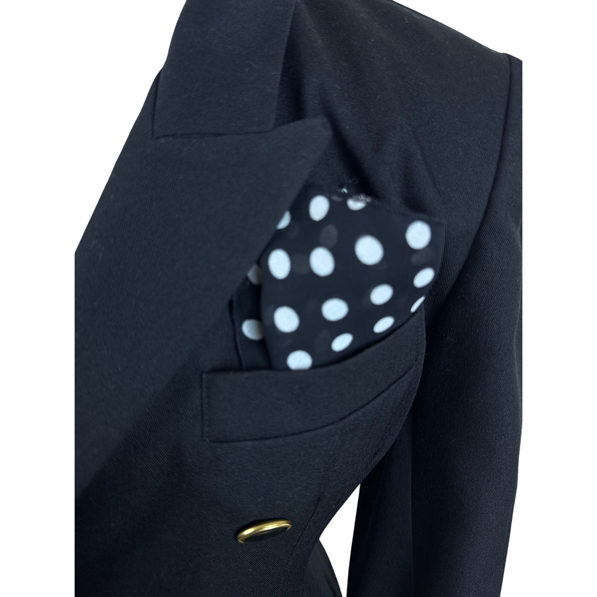 Geoffrey Craig Double Breasted Women's Black Blazer Dress Size 2P