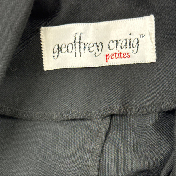 Geoffrey Craig Double Breasted Women's Black Blazer Dress Size 2P