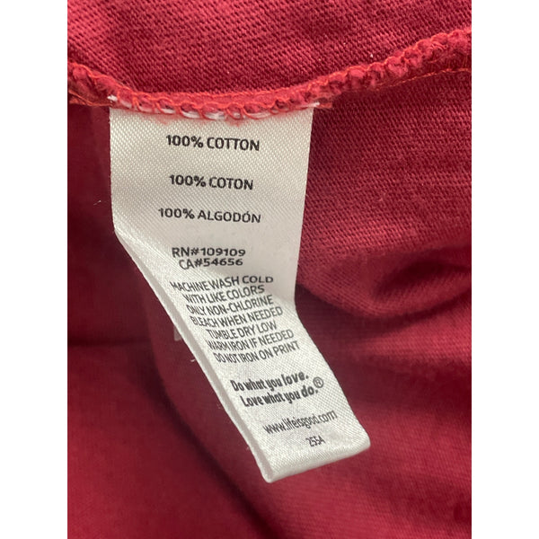 Life Is Good Women’s Burgundy Long Sleeve Happy Dance Graphic Shirt Size L - New