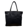 Vintage Coach Black Leather Shoulder Straps & Gold-Tone Hardware Tote Bag Sz L