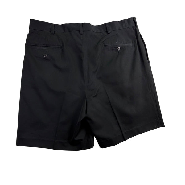 Polo Golf Mens Black Polyester Pleated Shorts Classic Fit Lightweight Size 38