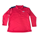Washington Capitals Men's Team Long Sleeve Red Polo Shirt Sz XXL