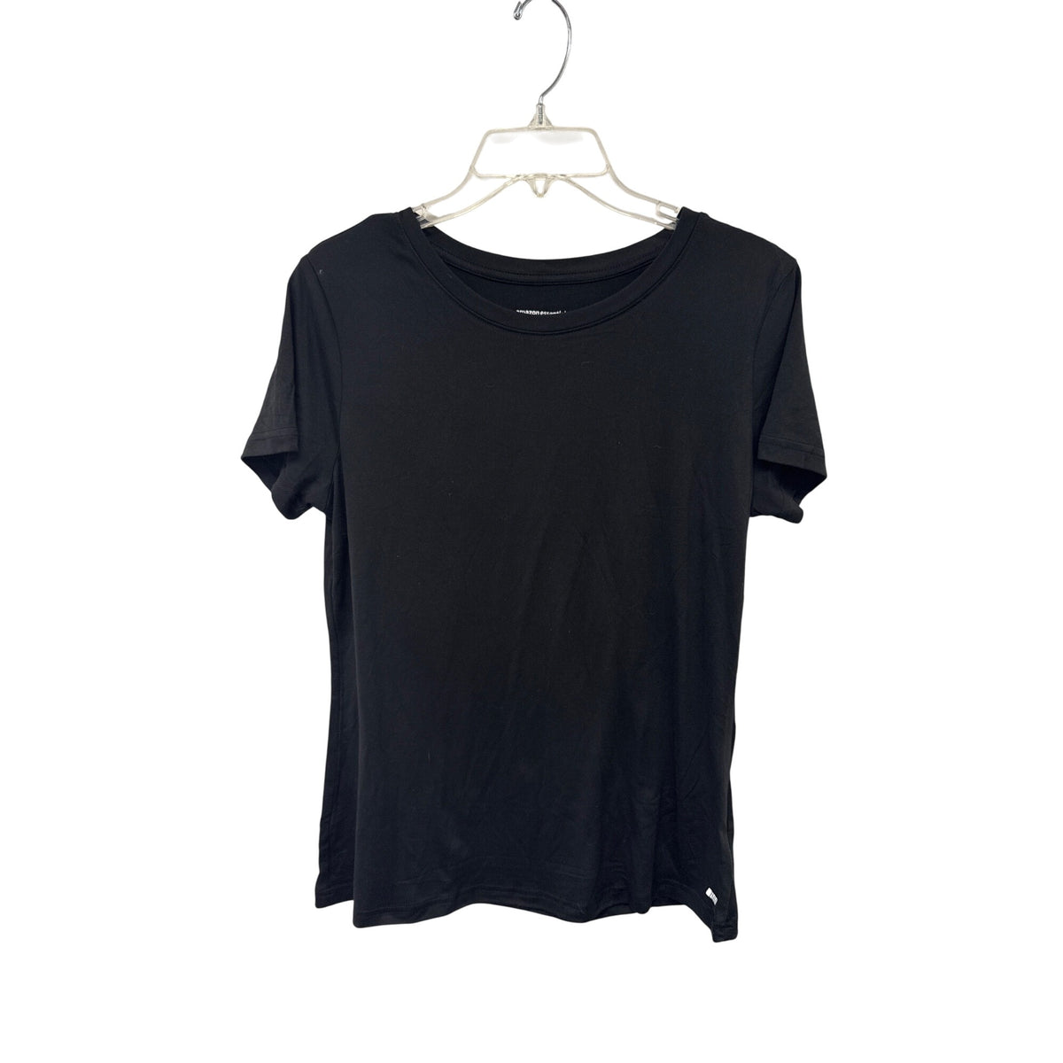 Amazon Essentials Womens Black Cotton T-Shirt Medium Casual Lightweight Crew Neck