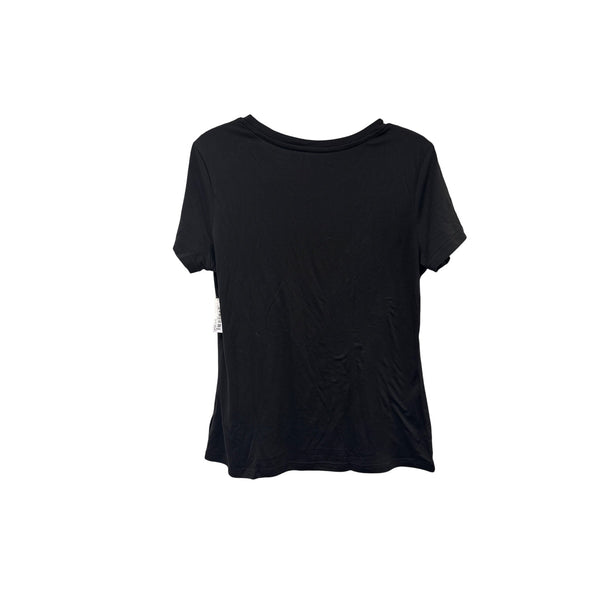 Amazon Essentials Womens Black Cotton T-Shirt Medium Casual Lightweight Crew Neck