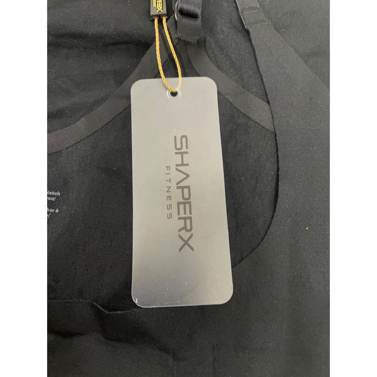 Shaperx Womens Black Nylon Spandex Adjustable Strap Shapewear Bodysuit Size XL
