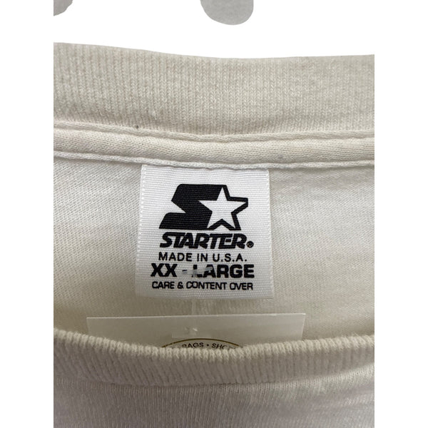 Starter Mens White Cotton AFC Champs Denver Broncos T-Shirt Vintage 1997 XX-Large