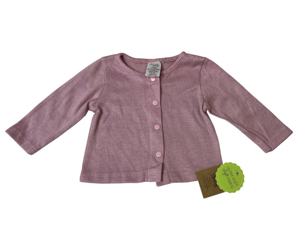 Chickpea Baby Girls Long-Sleeve Knit Cardigan 0-3M Pink