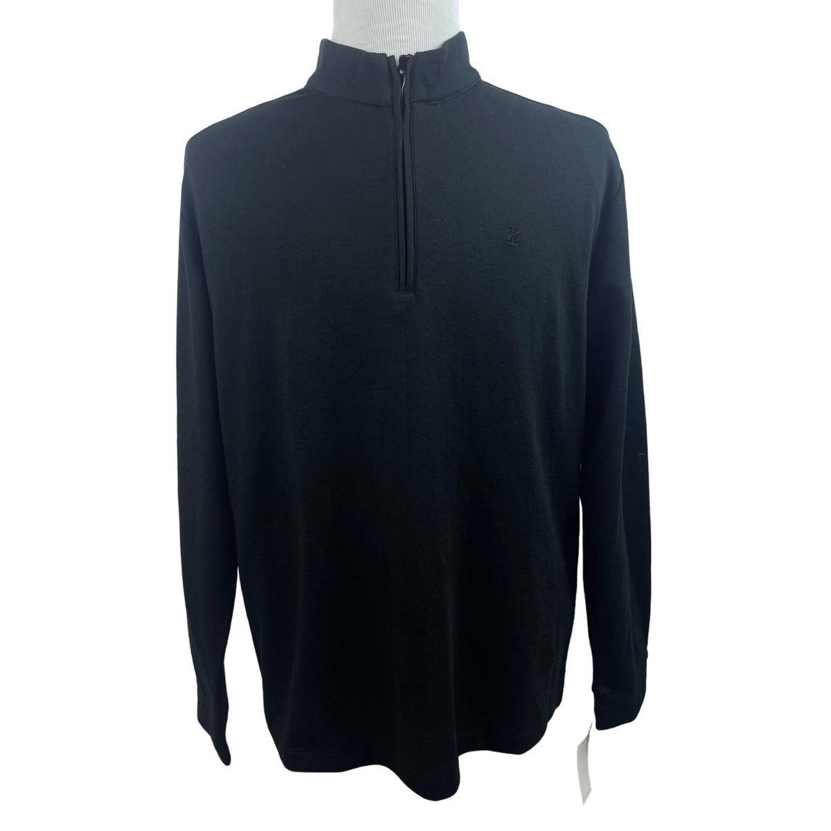 Izod Men’s Black Turtle Neck Zip Up Sweater Sz L - NWT