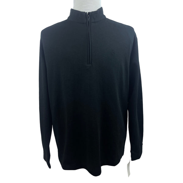 Izod Men’s Black Turtle Neck Zip Up Sweater Sz L - NWT
