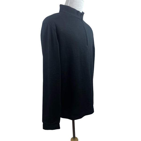 Izod Men’s Black Turtle Neck Zip Up Sweater Sz L - NWT
