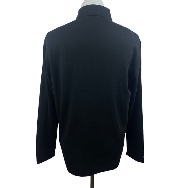 Izod Men’s Black Turtle Neck Zip Up Sweater Sz L - NWT
