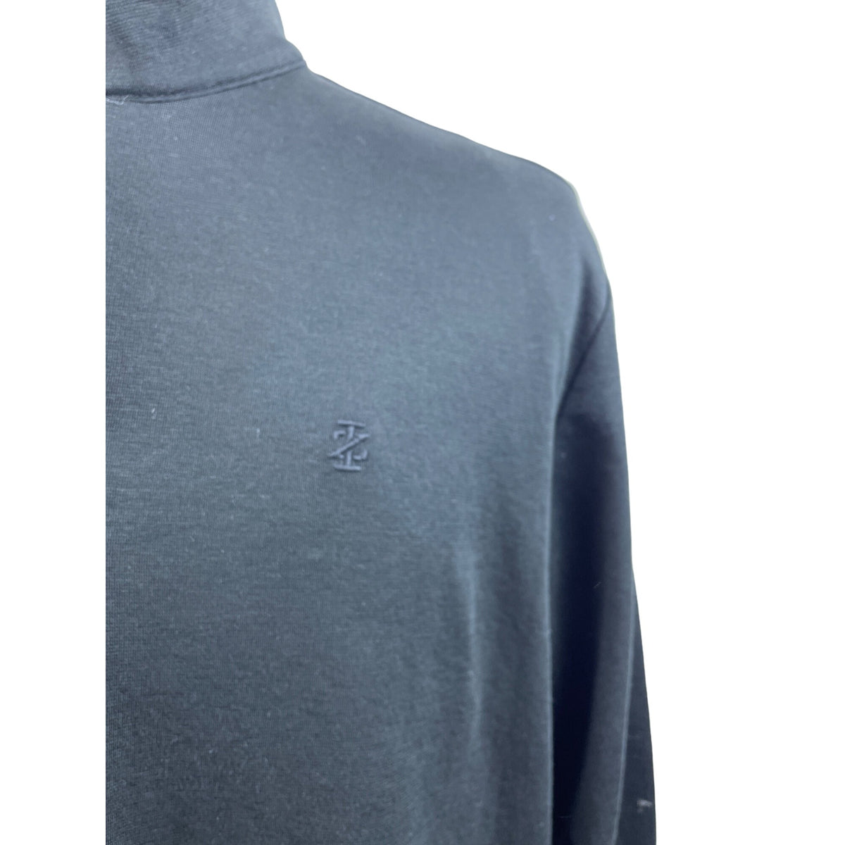 Izod Men’s Black Turtle Neck Zip Up Sweater Sz L - NWT