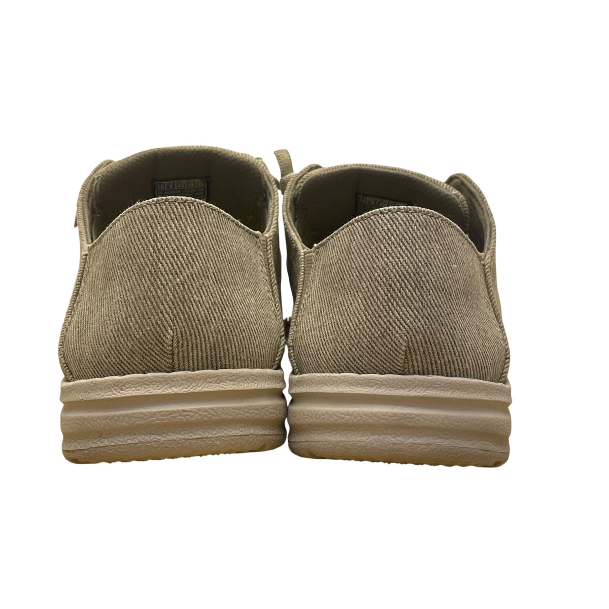Skechers Mens Grey Casual Canvas Comfort Air-Cooled Memory Foam Shoes Size 10