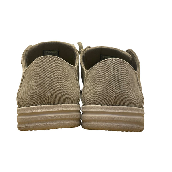 Skechers Mens Grey Casual Canvas Comfort Air-Cooled Memory Foam Shoes Size 10