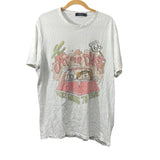 Junk Food Mens White Cotton Graphic T-Shirt Eat Our Dust Route 66 XL Casual Fit