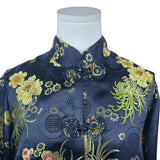 Lord & Taylor Women’s Black Satin Floral Brocade Jacket Size L/XL