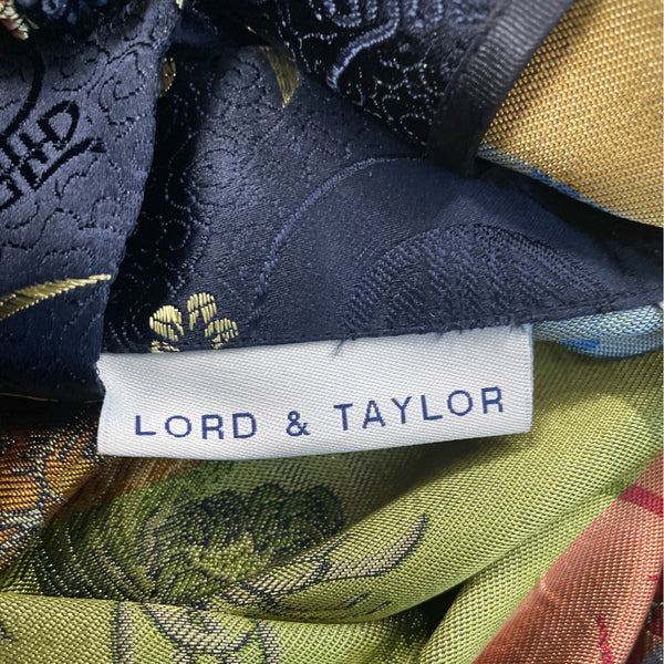 Lord & Taylor Women’s Black Satin Floral Brocade Jacket Size L/XL