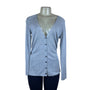 Banana Republic Womens Gray Silk Polyester Blend Button Down Cardigan Sweater