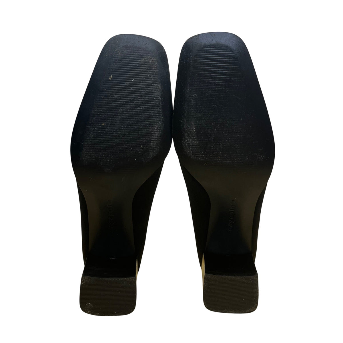 Easy Spirit Women’s Black Fabric Block Heel Square Toe Dress Shoes Size 8M