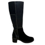 Aerosoles Women’s Black Suede Side Zipper Closure Knee-High Tar Wash Boots 7M