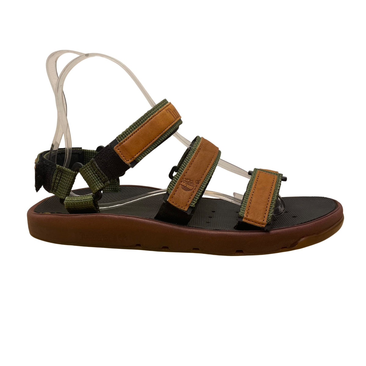 Timberland Men’s Green & Brown Lightweight Adjustable Strapped Sandals Size M