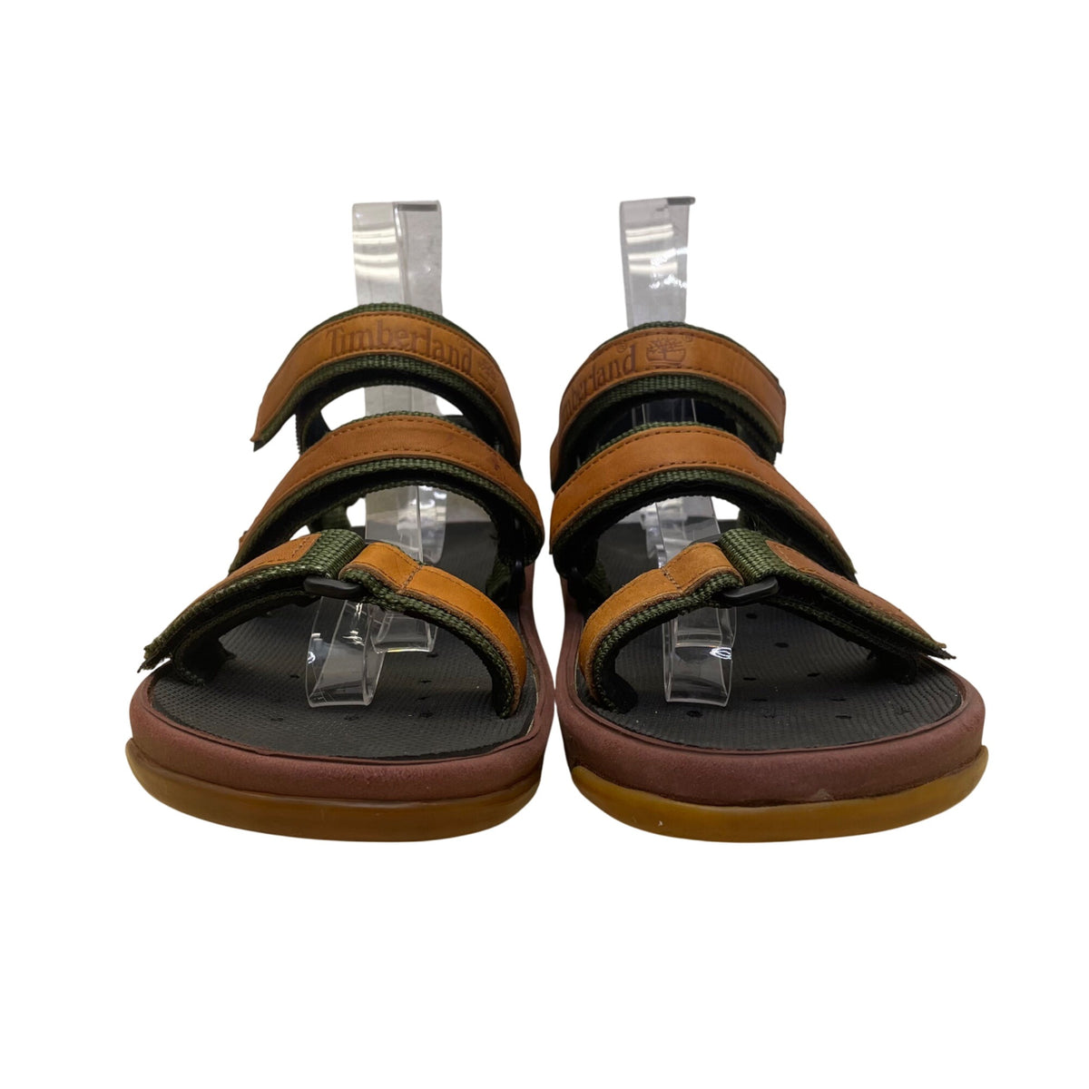 Timberland Men’s Green & Brown Lightweight Adjustable Strapped Sandals Size M