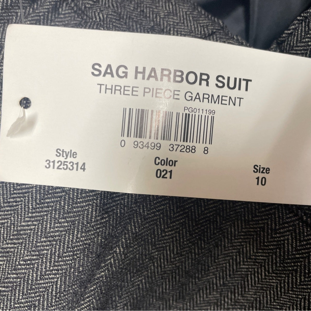 Sag Harbor Suit Ladies Grey Jacket & Skirt Set Formal Office Wear Sz 10 - New